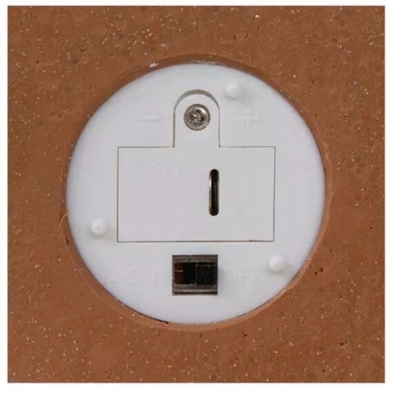 Light Up Glitter Gingerbread House Festive Gingerbread House with Santa Figurine - Picture 5 of 5